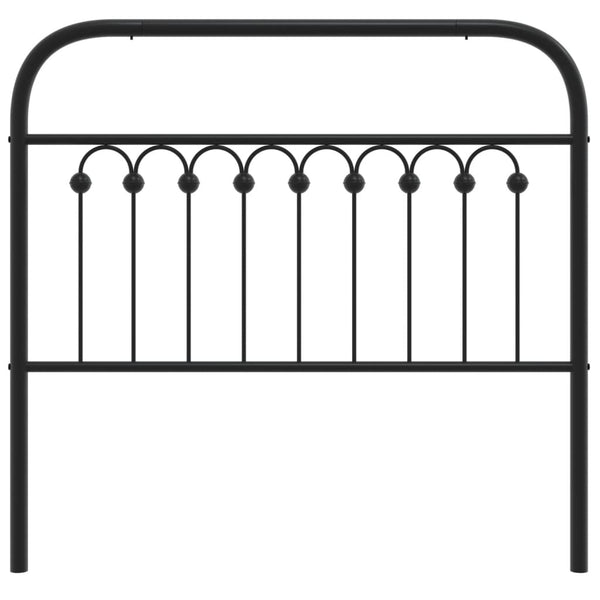 Kopfteil aus schwarzem Metall Kyriakou 100cm