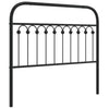 Schwarzes Metallbettkopfteil Kyriakou 107cm