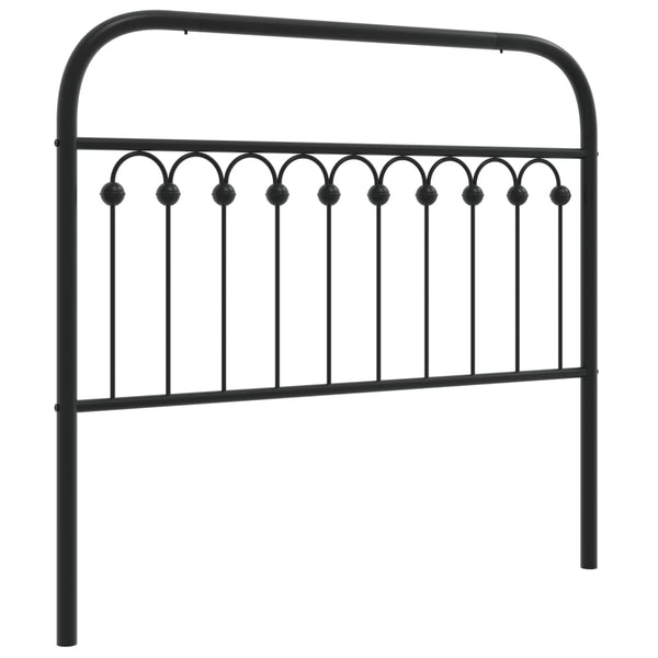 Schwarzes Metallbettkopfteil Kyriakou 107cm