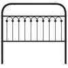 Schwarzes Metallbettkopfteil Kyriakou 107cm