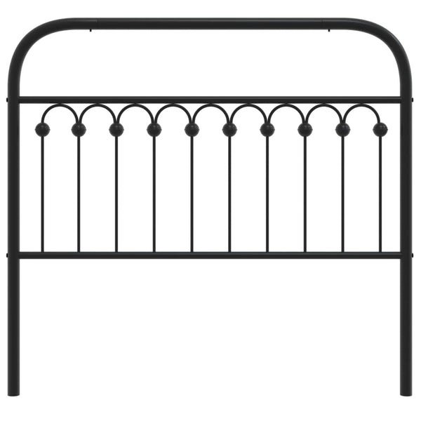 Schwarzes Metallbettkopfteil Kyriakou 107cm