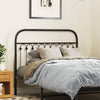 Schwarzes Metallbettkopfteil Kyriakou 107cm