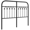 Schwarzes Metallkopfteil Kyriakou 120cm