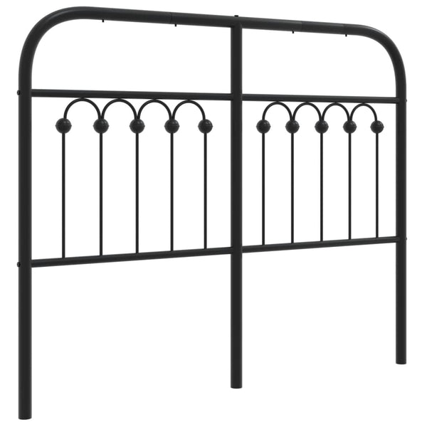 Schwarzes Metallkopfteil Kyriakou 120cm