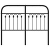 Schwarzes Metallkopfteil Kyriakou 120cm