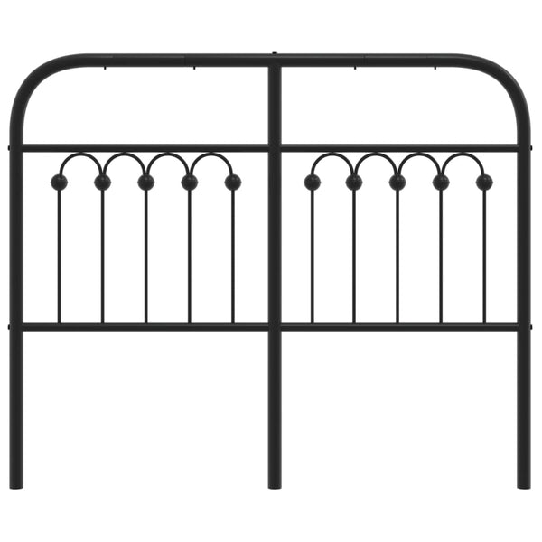 Schwarzes Metallkopfteil Kyriakou 120cm