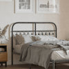 Schwarzes Metallkopfteil Kyriakou 120cm