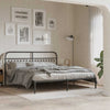 Schwarzes Metallkopfteil Kyriakou 180cm
