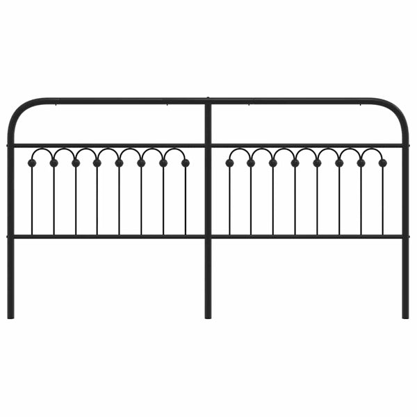Schwarzes Metallkopfteil Kyriakou 180cm