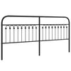 Schwarzes Metallkopfteil Kyriakou 200cm