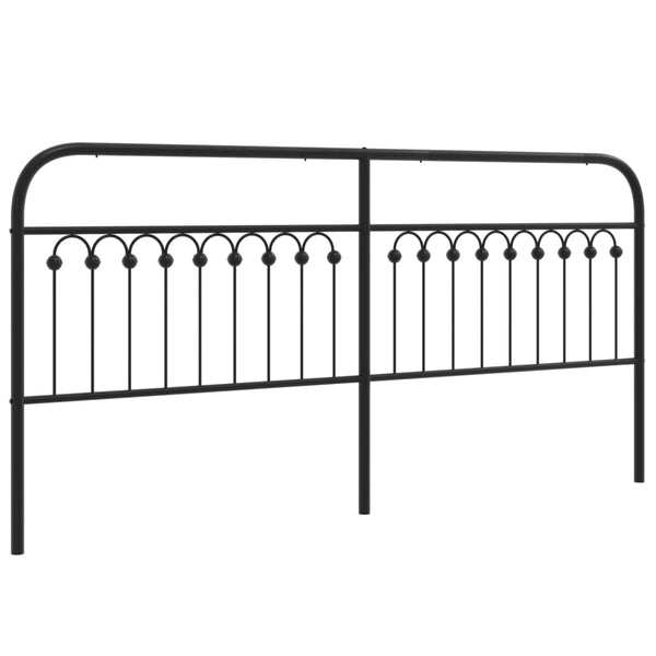 Schwarzes Metallkopfteil Kyriakou 200cm