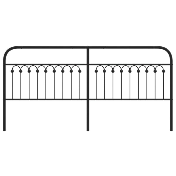Schwarzes Metallkopfteil Kyriakou 200cm