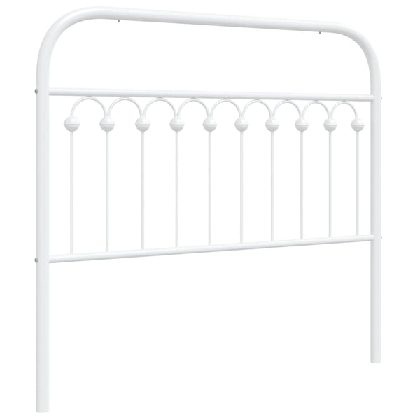 Weißes Kopfteil aus Metall Kyriakou 107cm