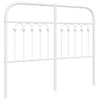 Weißes Metallkopfteil Kyriakou 120cm