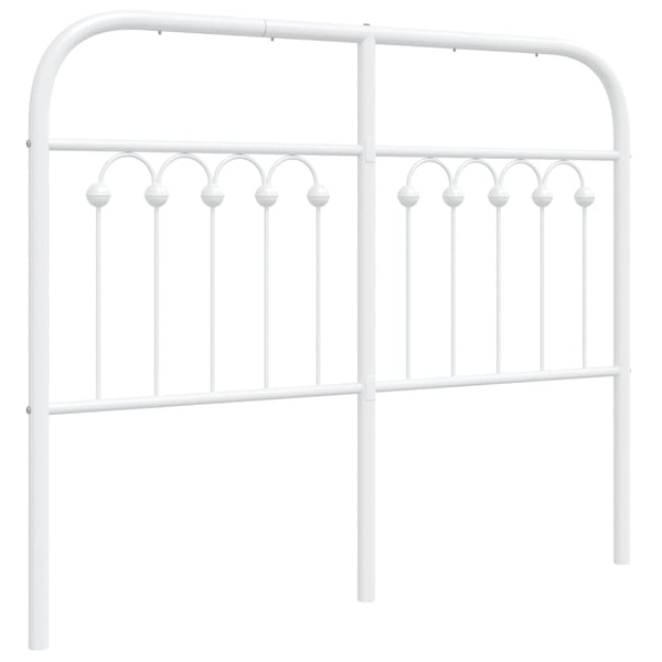 Weißes Metallkopfteil Kyriakou 120cm