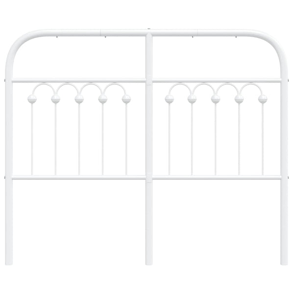 Weißes Metallkopfteil Kyriakou 120cm