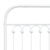 Weißes Metallkopfteil Kyriakou 120cm