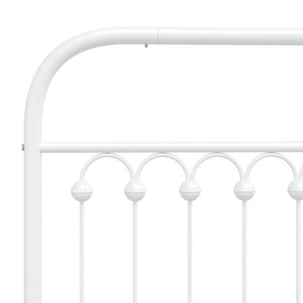 Weißes Metallkopfteil Kyriakou 120cm