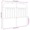 Weißes Metallkopfteil Kyriakou 120cm