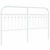 Weißes Bettkopfteil Kyriakou 150cm aus Metall