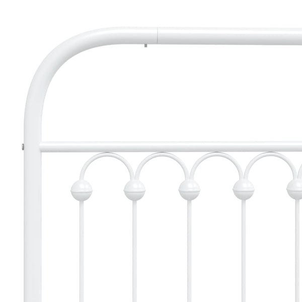 Weißes Metallkopfteil Kyriakou 180cm