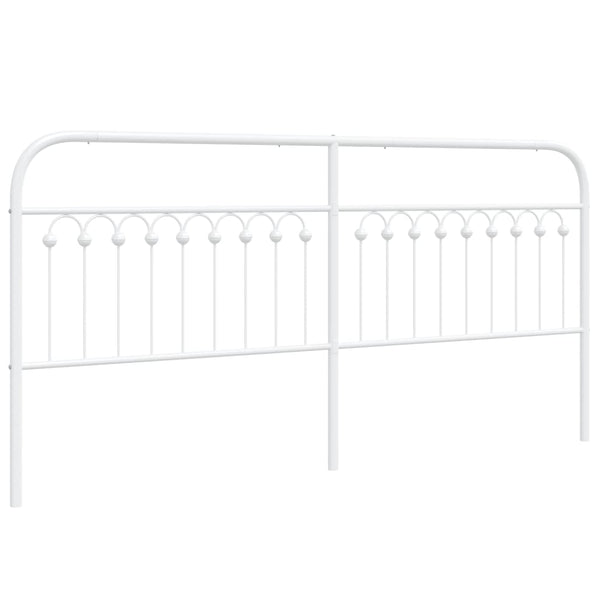 Weißes Metallkopfteil Kyriakou 200cm