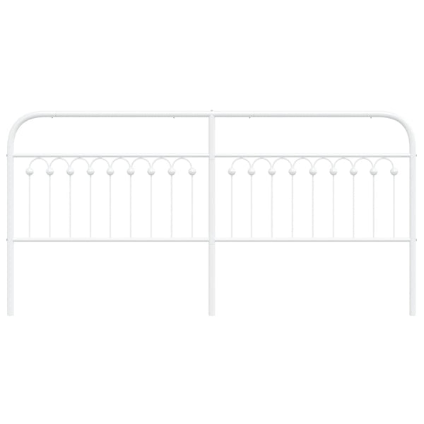 Weißes Metallkopfteil Kyriakou 200cm