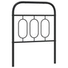 Schwarzes Metallkopfteil Marsilia 75cm