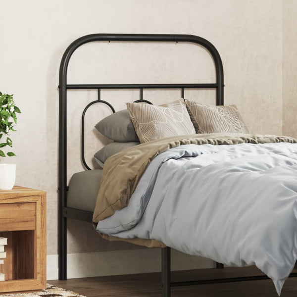 Schwarzes Metallkopfteil Marsilia 75cm