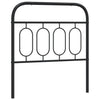 Schwarzes Kopfteil aus Metall Marsilia 90cm