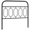 Schwarzes Kopfteil aus Metall Marsilia 100cm