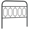 Schwarzes Marsilia Kopfteil aus Metall, 107 cm