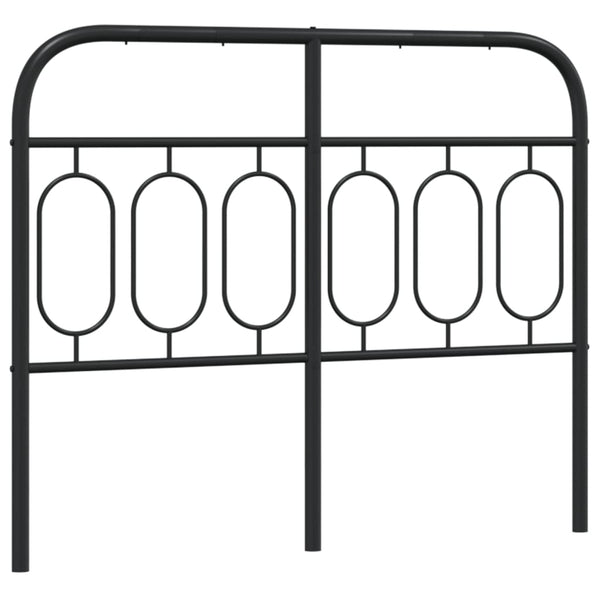 Schwarzes Metallbettkopfteil Marsilian 120cm