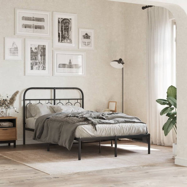 Schwarzes Metallbettkopfteil Marsilian 120cm