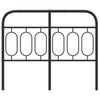 Schwarzes Metallbettkopfteil Marsilian 120cm