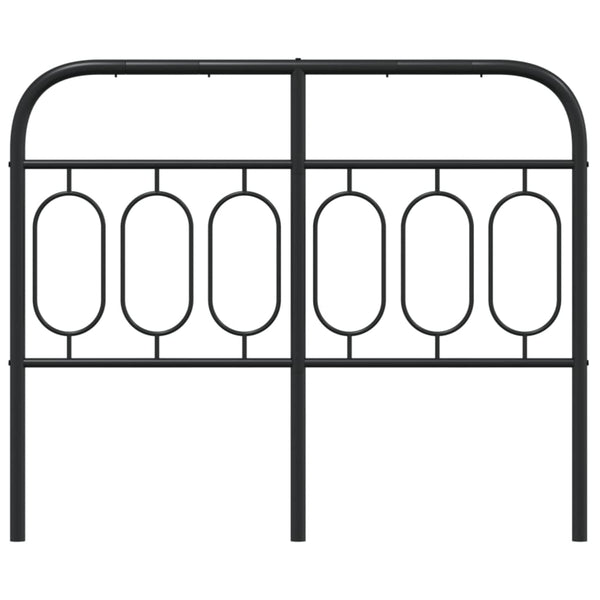 Schwarzes Metallbettkopfteil Marsilian 120cm