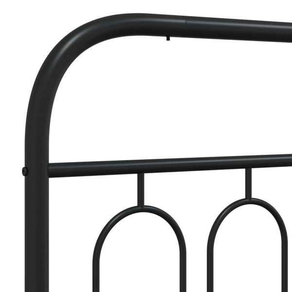 Schwarzes Metallbettkopfteil Marsilian 120cm