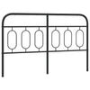 Schwarzes Kopfteil aus Metall Marsilia 137 cm