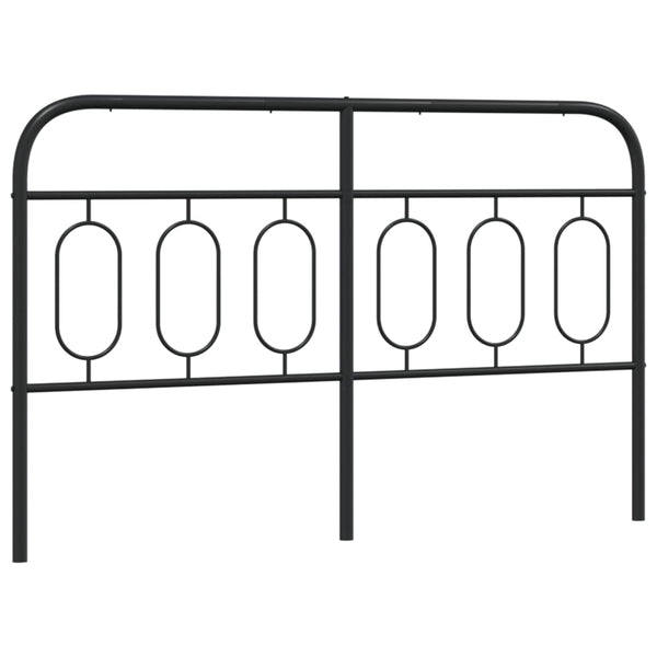 Schwarzes Metallbettkopfteil Marsilian 150cm