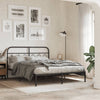 Schwarzes Metallbettkopfteil Marsilian 150cm