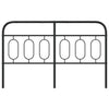 Schwarzes Metallbettkopfteil Marsilian 150cm