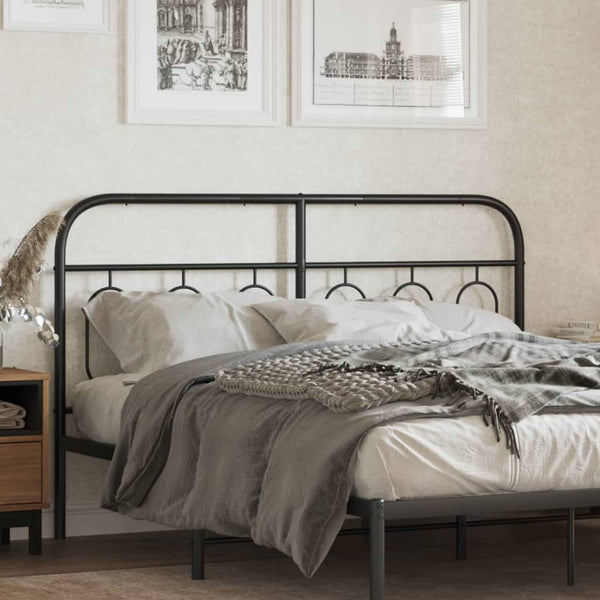 Schwarzes Metallbettkopfteil Marsilian 150cm