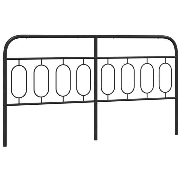 Schwarzes Metallkopfteil Marsilian 160cm