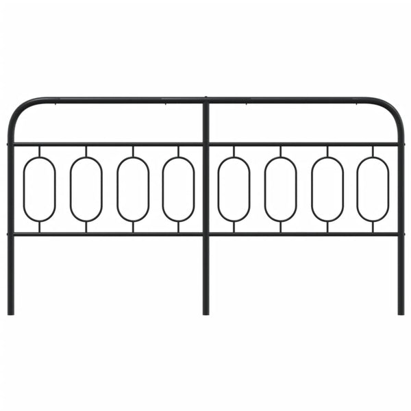 Schwarzes Metallkopfteil Marsilian 160cm