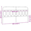Schwarzes Metallkopfteil Marsilian 160cm