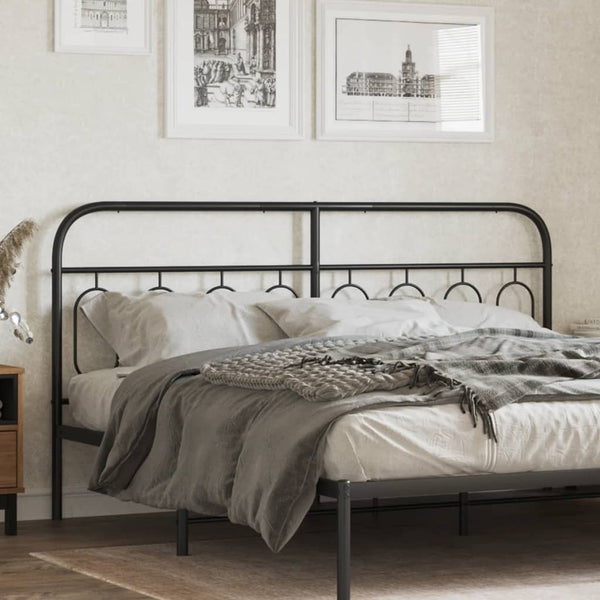 Schwarzes Metallkopfteil Marsilian 160cm