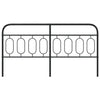 Schwarzes Metallkopfteil Marsilia 193 cm