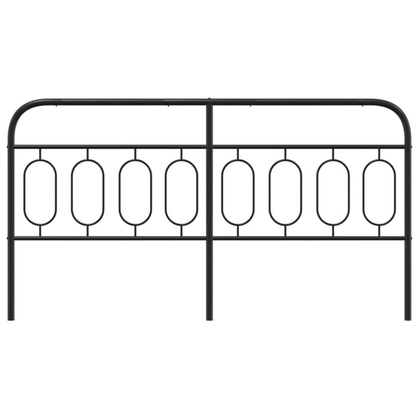 Schwarzes Metallkopfteil Marsilia 193 cm