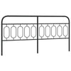 Schwarzes Metallkopfteil Marsilian 200cm