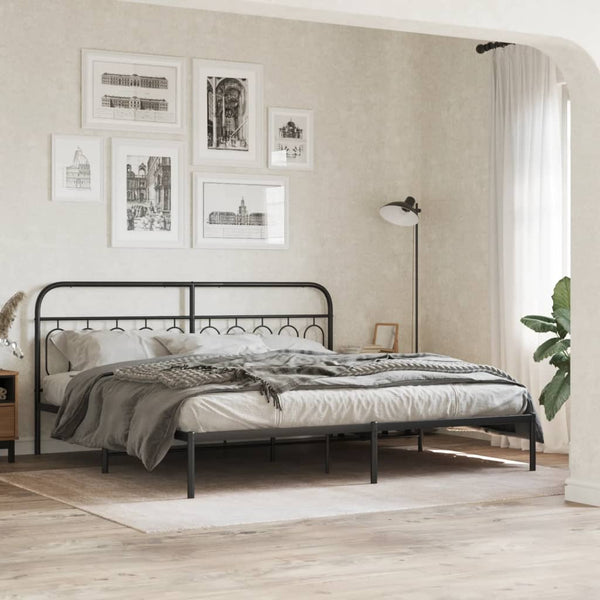 Schwarzes Metallkopfteil Marsilian 200cm